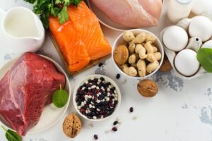 an assortment of healthy foods