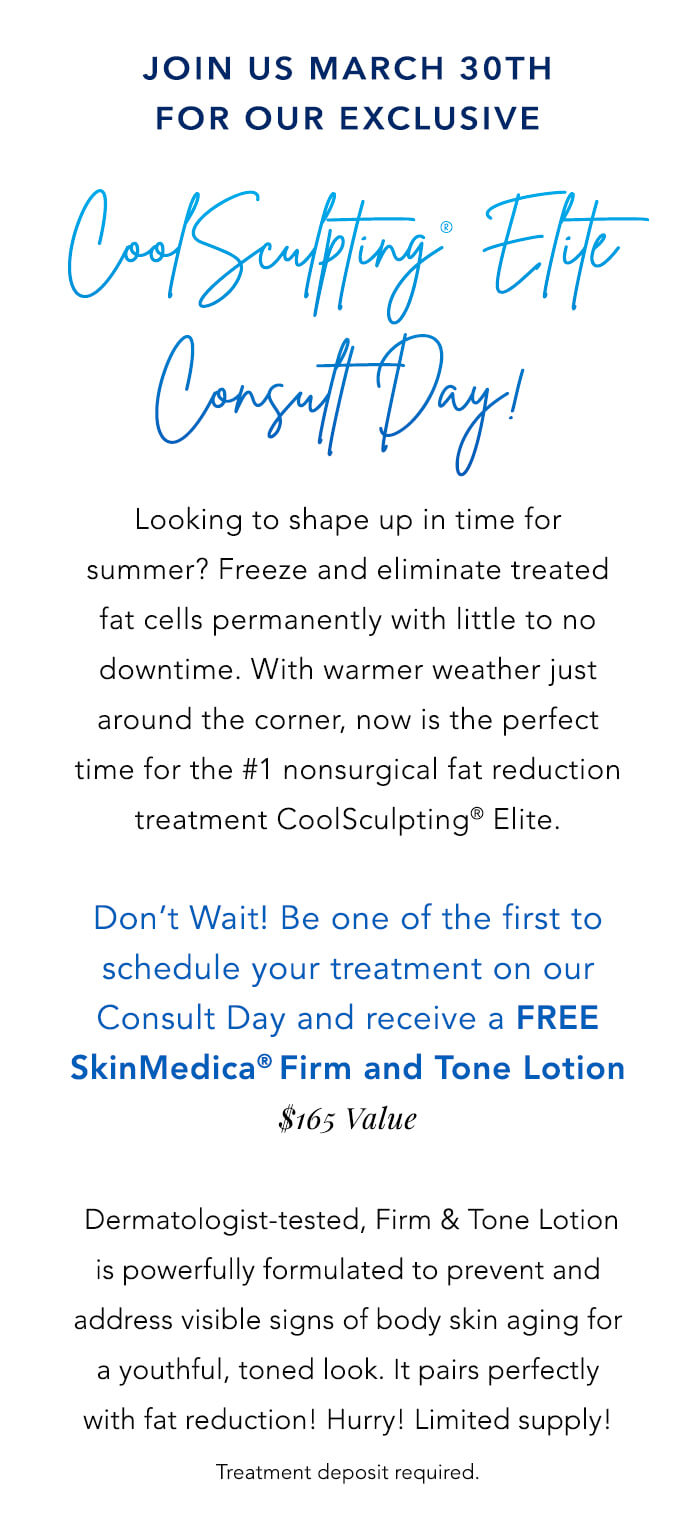 Coolsculpting Event March 30th